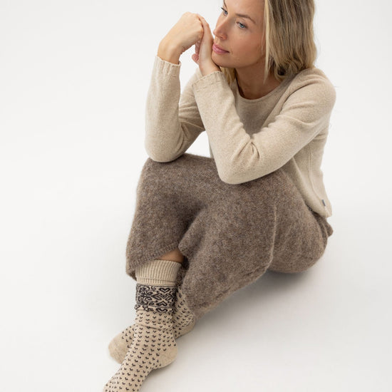 Sundborn Raggsocka – Oyster - Brown – Herstelleransicht