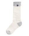 Brommö raggsocka – Off White - Light Grey Melange – Packshot
