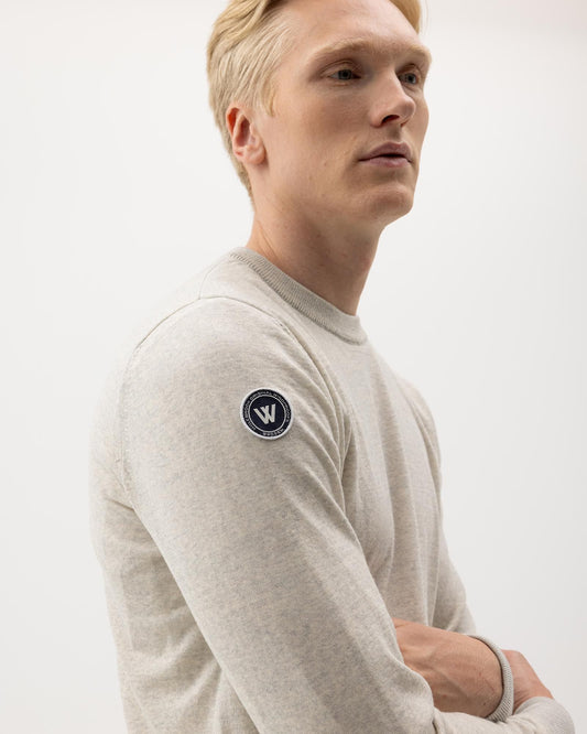 Jesper Crew WP – Light Grey Melange – Herstelleransicht
